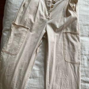 Mod Ref cropped high-waist wide-leg pants